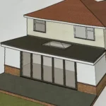 3d Plans of an extension in Bournemouth by HAL Construction