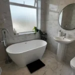 Bathroom and plumbing installed by HAL Construction